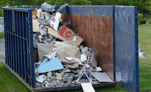 Business waste removal services in Hainault office